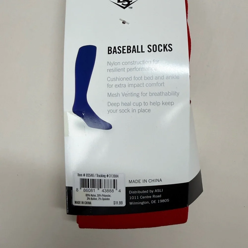 Louisville slugger, red Baseball Socks